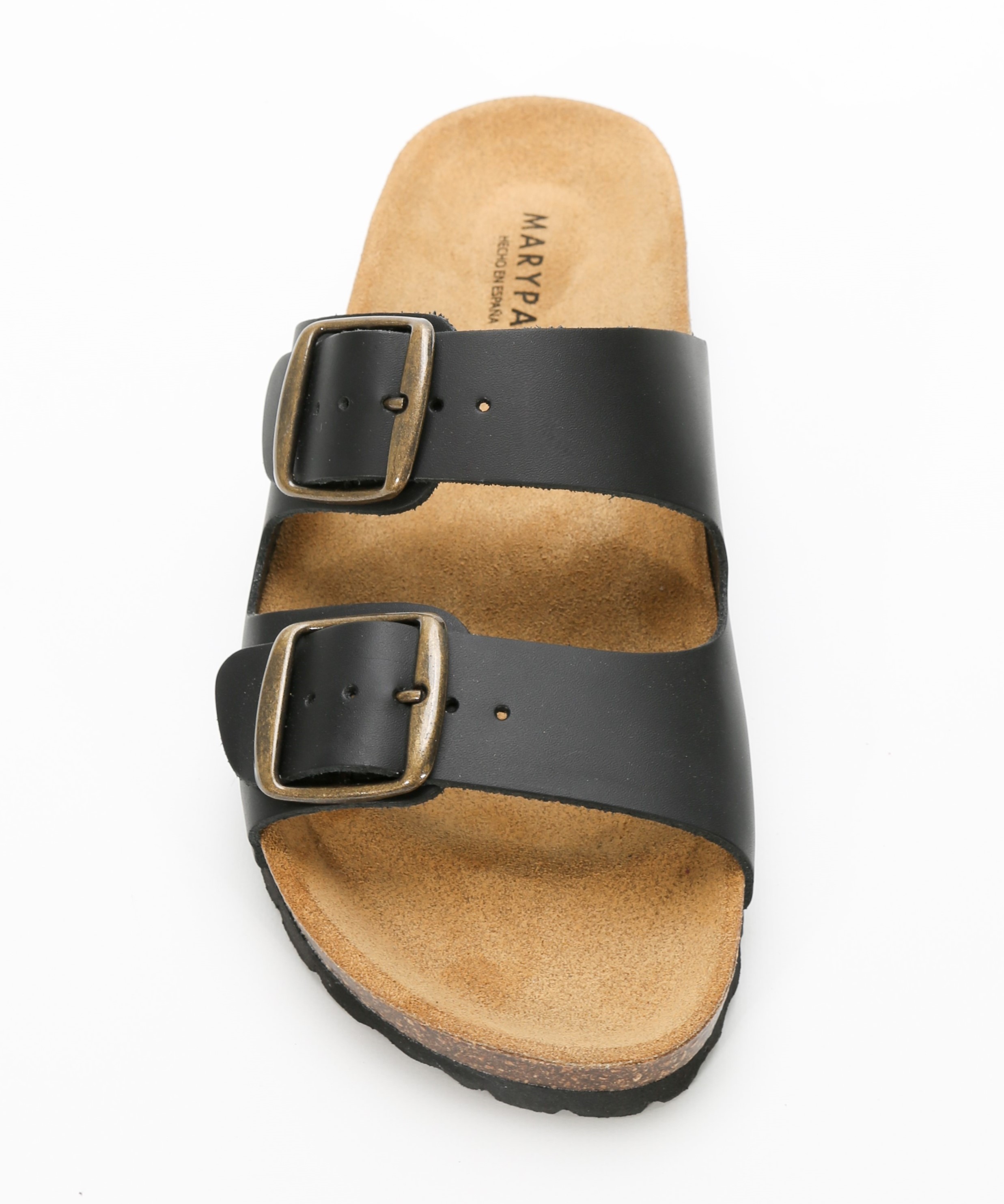 Sandalias de piel planas con hebillas  image number null